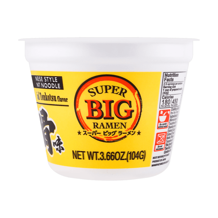 Super Big Ramen Tonkotsu Flavor, 3.66 oz 3