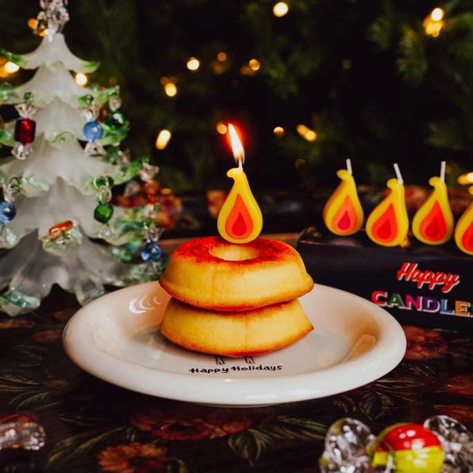 생일 양초 파티 케이크 양초 불꽃, 6팩, 4.72인치