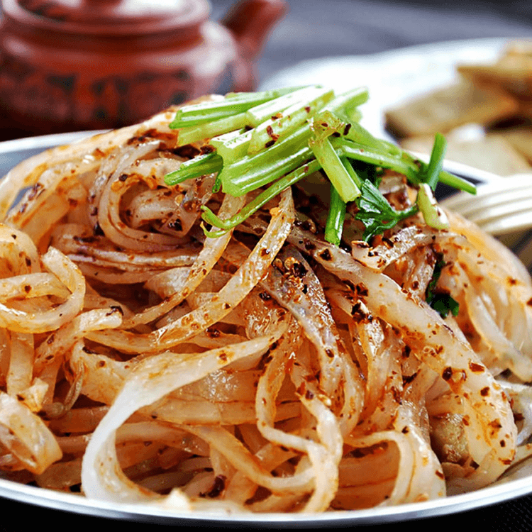 QINZONG Shaanxi Cold Skin Noodles - Liangpi , Hot and Sour Flavor