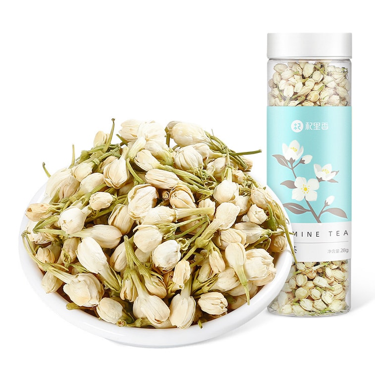 Qilixiang Thé au jasmin 28g [Purifie le foie et améliore la vue, régule le foie et soulage la dépression, légèrement parfumé et doux, pas âcre, convient aux personnes qui veillent tard et souffrent d'anxiété émotionnelle] Matière première médicinale chinoise Tisane bien-être Accompagnement de collation [Parfum léger] 4