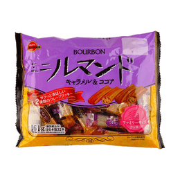 日本BOURBON波路梦 千层酥脆卷 巧克力焦糖味 161g