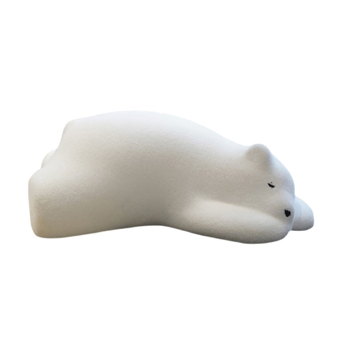 [Ready stock in the United States] LUXMOD polar bear lazy sofa white technology cloth single seat