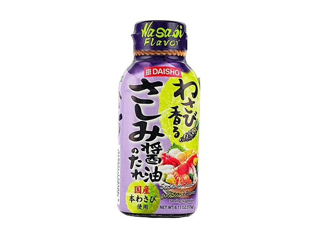 わさびじょうゆ ダイショー 刺身醤油のタレ - わさび風味の刺身醤油、6.17オンス【刺身