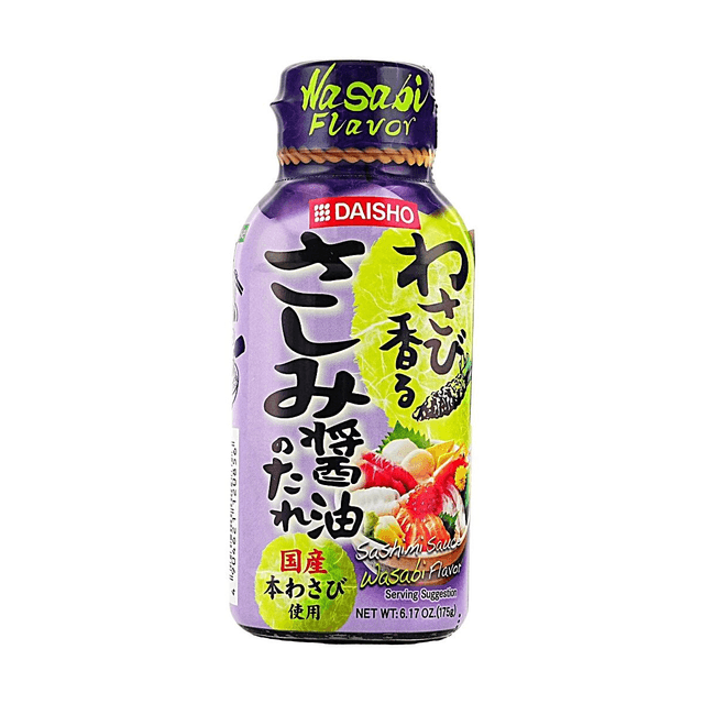 わさびじょうゆ ダイショー 刺身醤油のタレ - わさび風味の刺身醤油、6.17オンス【刺身