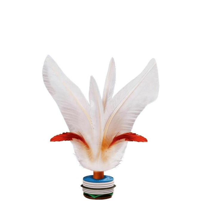 [중국 직배송] 파이어버드 대형 흰색 셔틀콕, 스포츠 전용, 성인용 내구성 뛰어난 경기용 셔틀콕, 고속, 14cm x 2개