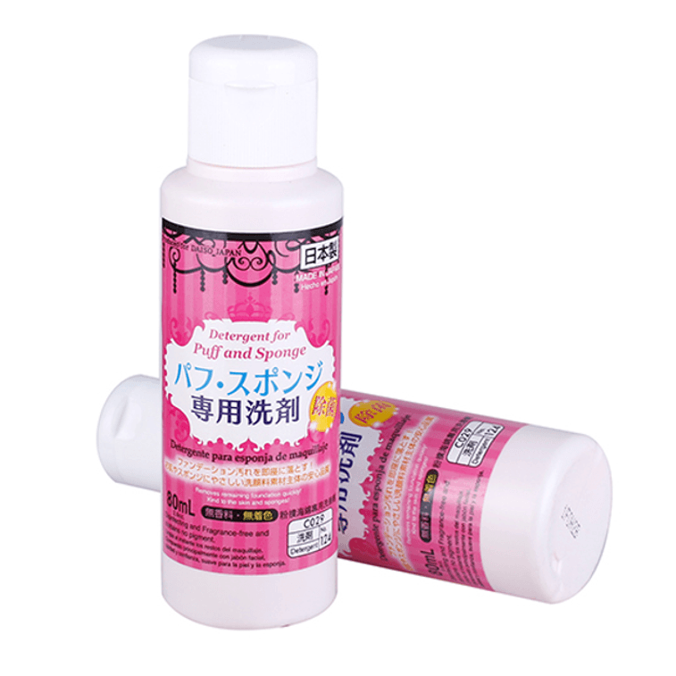 【出貨新款包裝】【日本直郵】日本 DAISO 大創粉撲清潔劑 80ml 最新款 3