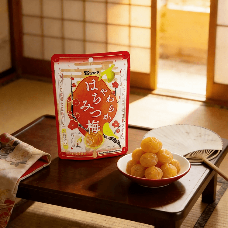 KANRO JP Yawaraka Hachimitsu Ume - Sweet Pickled Plum with Honey