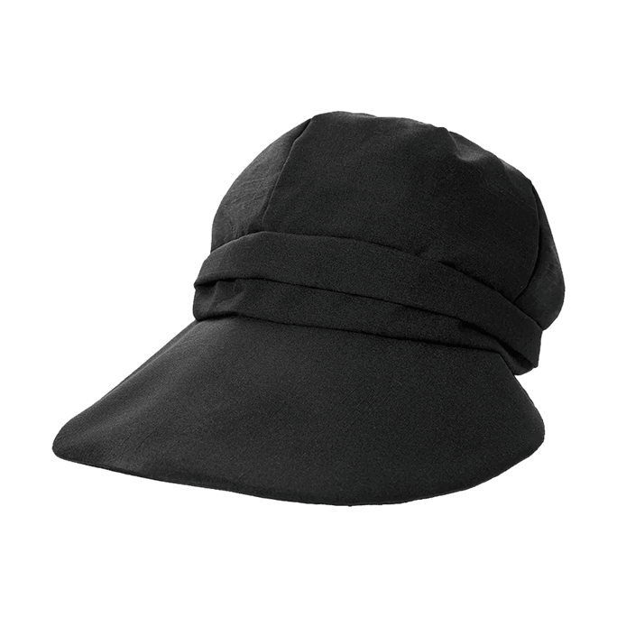 UV CUT  Cooling Wide Brim Casquette Hat Black