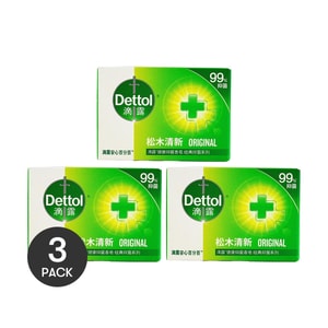 Antibacterial Soap, Body & Hand soap, Classic Series, Pine Wood Fragrance,105g *3【3 Packs】