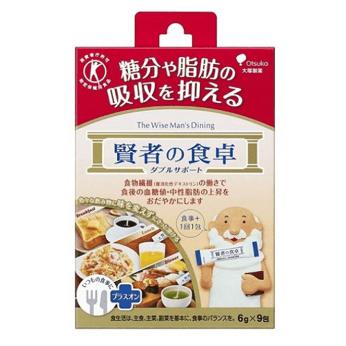 【日本直郵】OTSUKA大塚食品 賢者の食卓賢者的餐桌 6g x 9包 糖尿病患者的福音 抑製糖和脂肪的吸收