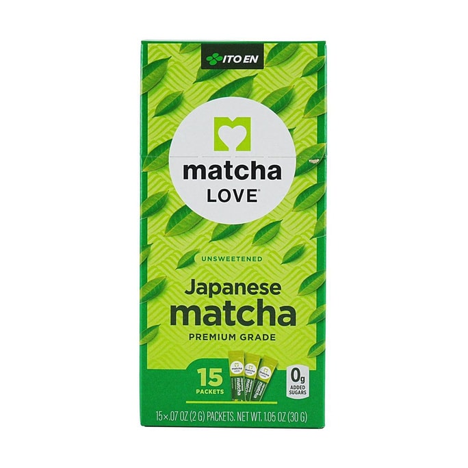 ジャパニーズ 抹茶 ラブ 抹茶パウダー、緑茶パウダー、砂糖不使用、1.05 オンス