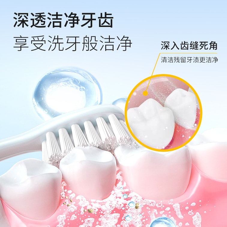 【中國直郵】 韓倫美羽 黃金酵素按壓式牙膏去黃去牙漬清新口氣去口臭牙膏180g 4