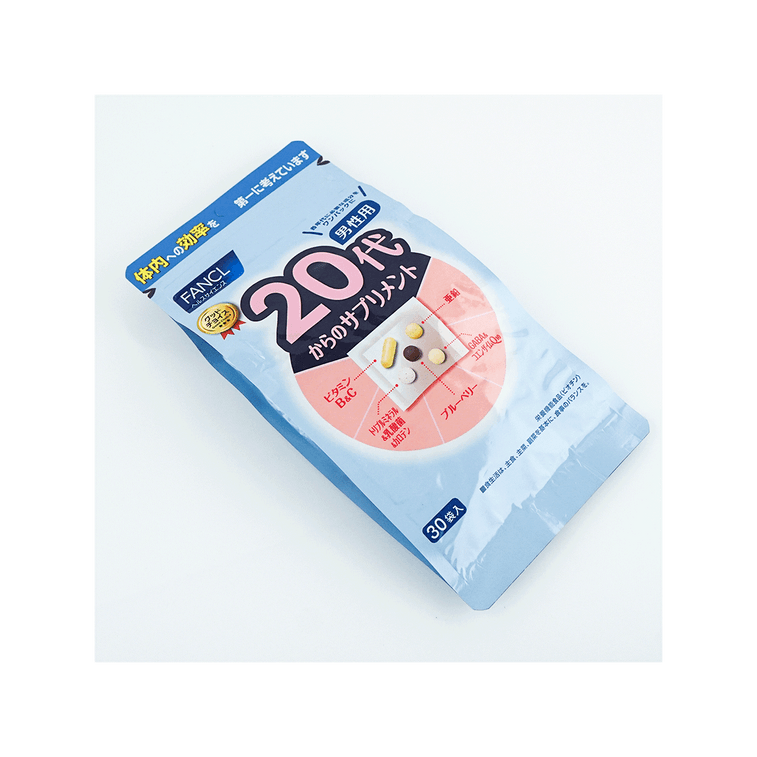 日本FANCL芳珂 男性20岁+ 一站式补充综合营养素维生素维他命 营养八合一 30袋入 4