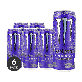 Sugar-Free Energy Drink,Grape Flavor, 11.16 fl oz *6【6 Packs】