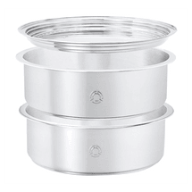 台湾TATUNG大同 3件套不锈钢蒸笼TAC-S03 适合大同电锅6杯6KN/6GS使用 可单独使用 3pcs