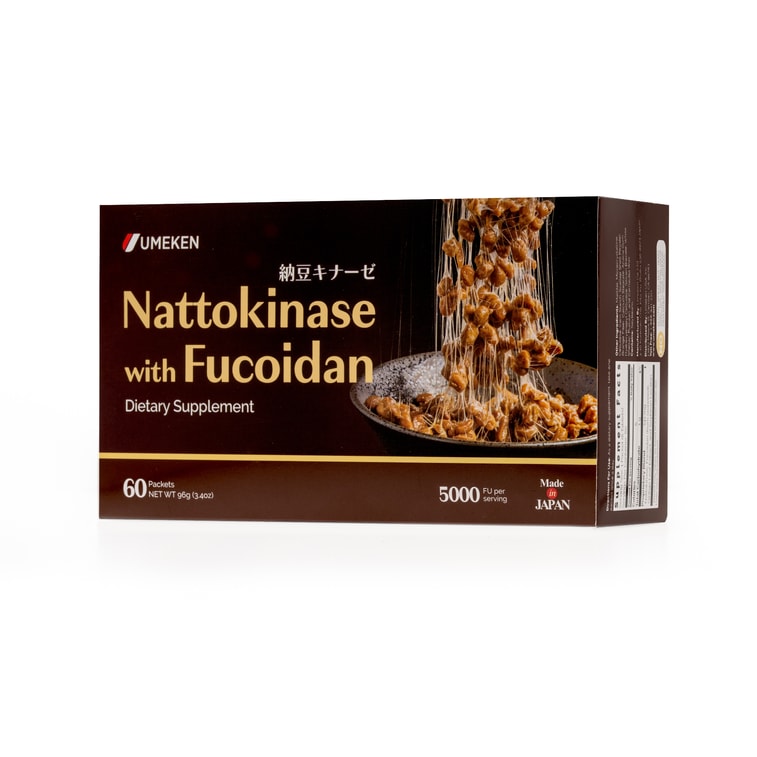 Nattokinase plus Fucoidan 60 packets / Cardiovascular Circulatory Health/ Heart Vascular Health 4