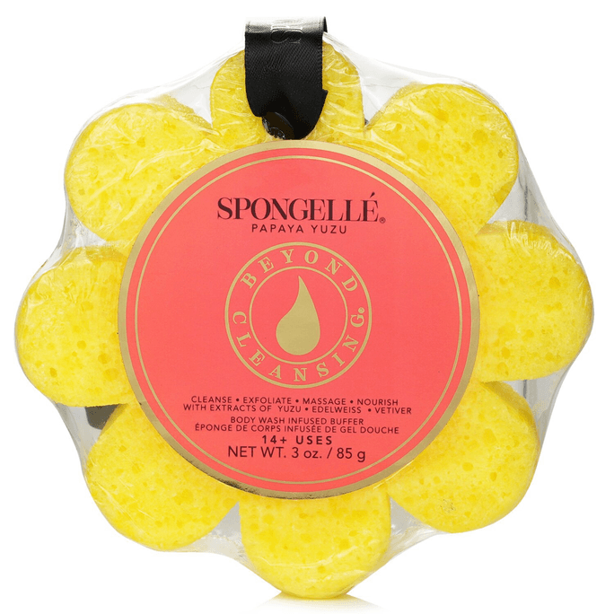 Wildflower Shower Gel Sponge – Papaya Pomelo (yellow) 1pc/85g
