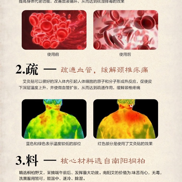 美国 颐安行 自发热 艾灸贴 开袋即热 疼痛万能贴 5片 11