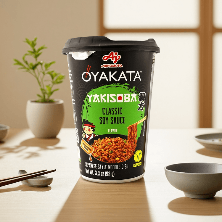 AJINOMOTO Instant Noodles Yakisoba Oyakata Ramen Soy Sauce, 3.3 oz