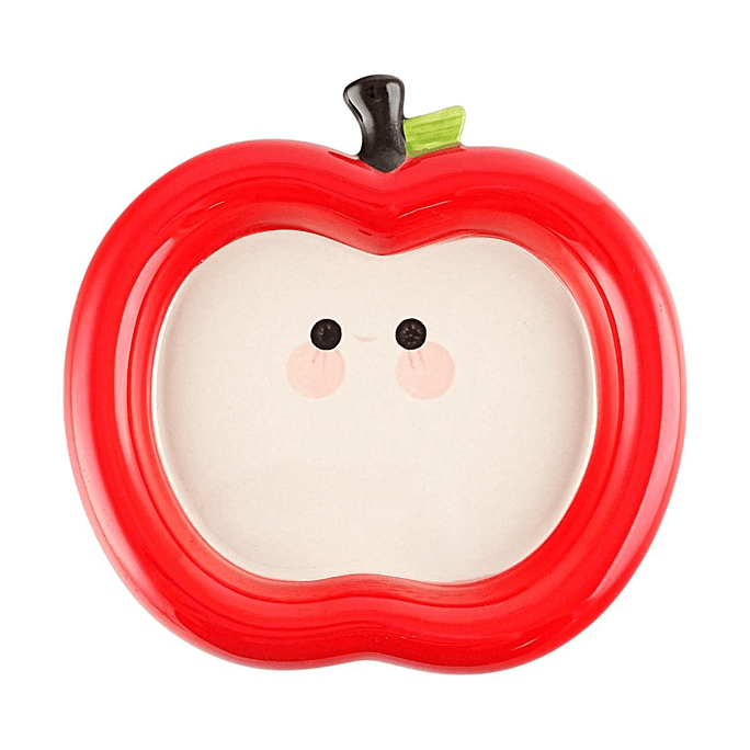 Rolled Rim Apple Series Plate 9 in - Red
