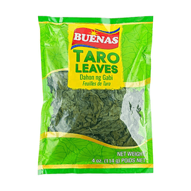 Buenas Dried Taro Leaves – 4.02oz【Philippine Classic Ingredient】【Laing Essential】【Rich Stew Flavor】