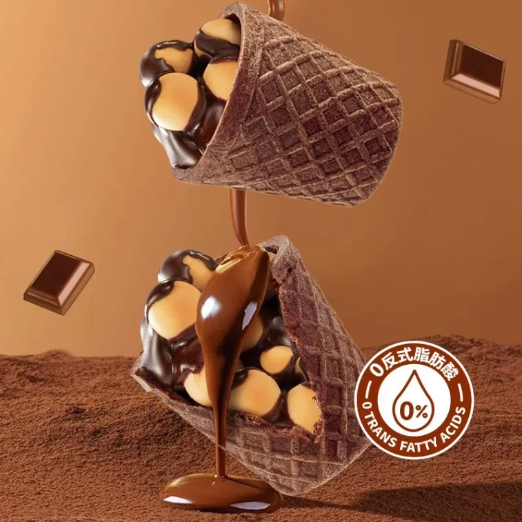 Nailong Probiotic Pure Cocoa Butter Chocolate Crunch Cup Qiao Qiao Crunch Cone Cup 60g 6