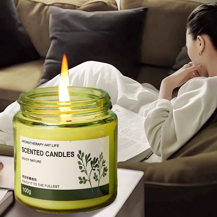 松里茶の香り付きディフューザー #西湖龍井茶。室内で長時間持続するお茶の香りは、洗練された落ち着きと安らぎを与え、眠りを誘います。ロマンチックで癒し効果のある雰囲気を演出します。天然ココナッツワックスオイルを使用。妊婦や赤ちゃんにも安心してお使いいただけます。洗練された芸術的なギフトです。100g 3