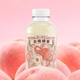 象入茶林 白桃绿茶 520ml【真茶原叶萃取】【清爽解腻】