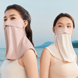 Cooling Neck Sun Protection Face Mask Mouth Mask Summer Sun Protection Pink F One Size