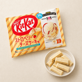 Kit Kat Strawberry Cheesecake Flavor Wafer, 9 Pcs [Baskin Robbins Collaboration]