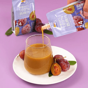 100% NFC Xinjiang Prune Juice 6.76 fl oz * 10 Pouches 【Clean Iable, 0 Additives】 【High Dietary Fiber】