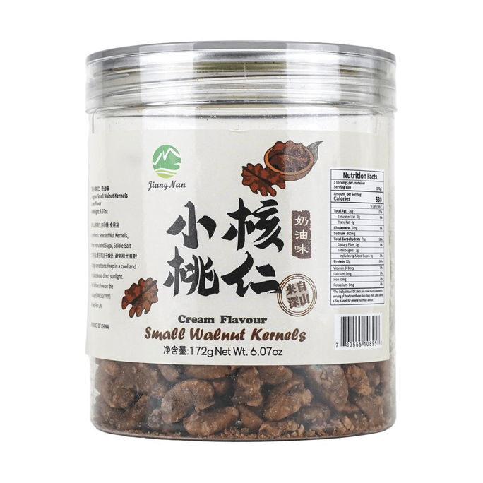 江南食品 小核桃仁 無殼山核桃 奶油味 172g