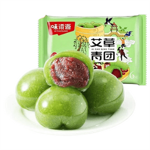 【中国直邮】 味滋源 青团 传统糕点清明果豆沙芝麻味节日休闲零食 红豆沙味 252g袋