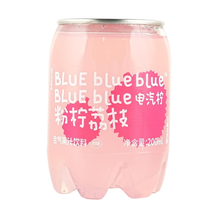 Mini Fruit Juice Sparkling Water, Pink Lemon & Lychee Flavor, 6.76 fl oz【Low Calories Low Sugar】 3