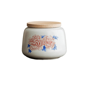 【中国直邮】 一品仟堂 汝窑茶叶罐高颜值密封罐储存罐小号防潮储存罐 8*9厘米