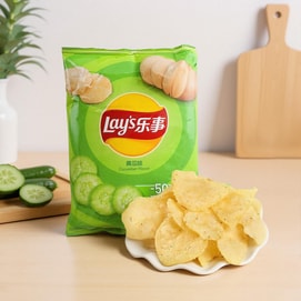 大陆版LAYS乐事 薯片 黄瓜味 袋装 70g 包装随机发