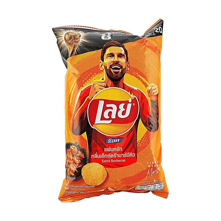 【Exclusive Thai Flavor】Extra Barbecue Potato Chips, 48g 4