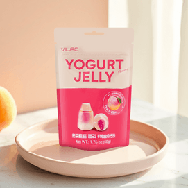 요구르트 젤리, 복숭아맛, 1.76oz(50g)