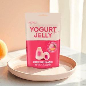 Sweet Yogurt Peach Flavor Jelly Gummy Candy,  1.76 oz