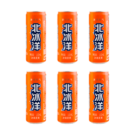 BeiBingYang Arctic Ocean Orange Soda Drink, 11.1 fl. oz (330mL