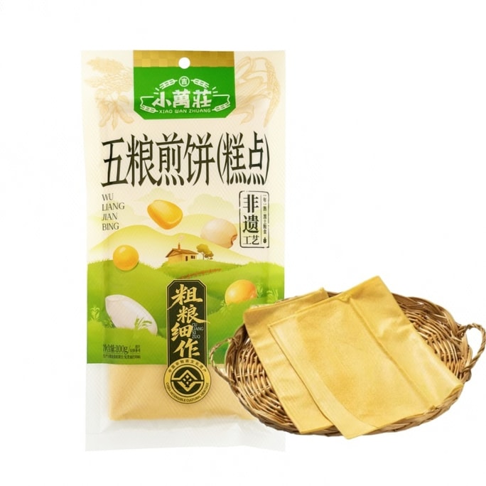 【中国直邮】 小万庄 五粮煎饼 100克