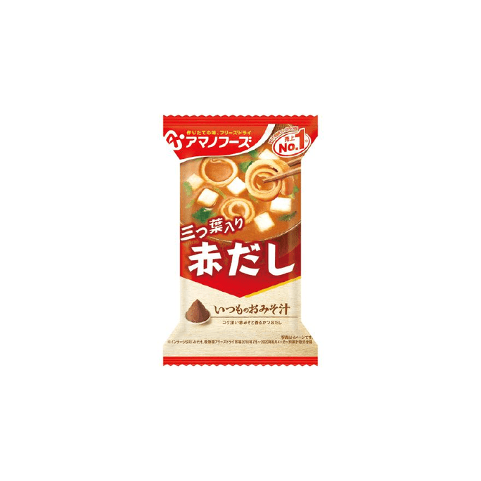 【日本直邮】 日本 朝日 Amano Foods 红味噌汤 一包 7.5g