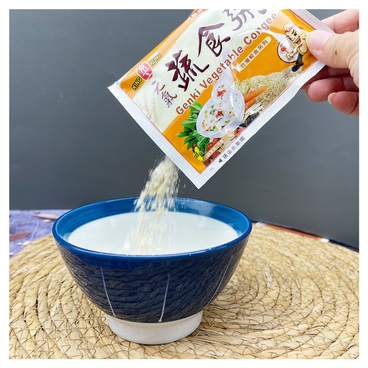 【台湾直邮】 京工 元气蔬食粥 96g 3入 4