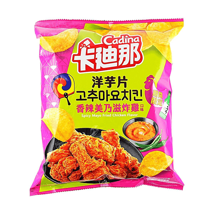 台灣卡迪那 洋芋片 洋芋片 香辣美乃滋炸雞味 115g【限定口味】