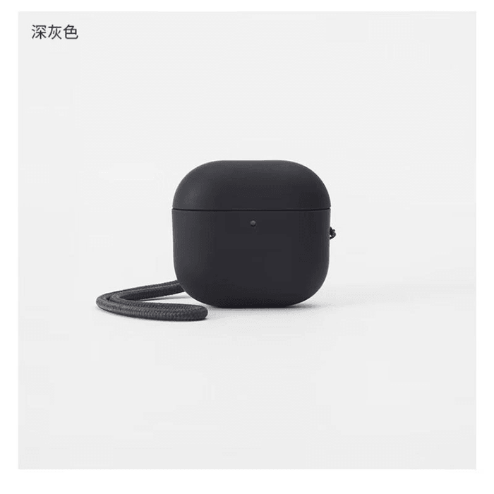 【※無印】AirPods 4 保護ケース付き 中国直送】無印良品 AirPods 4 イヤホン保護ケース（ダークグレー、1個