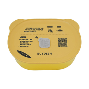 【包装破损折扣款】【Damaged Packaging Discount】BUYDEEM北鼎 猪猪盒 多功能陶瓷带盖食盒 可蒸可烤可微波 小鹅黄 15cm CT3007