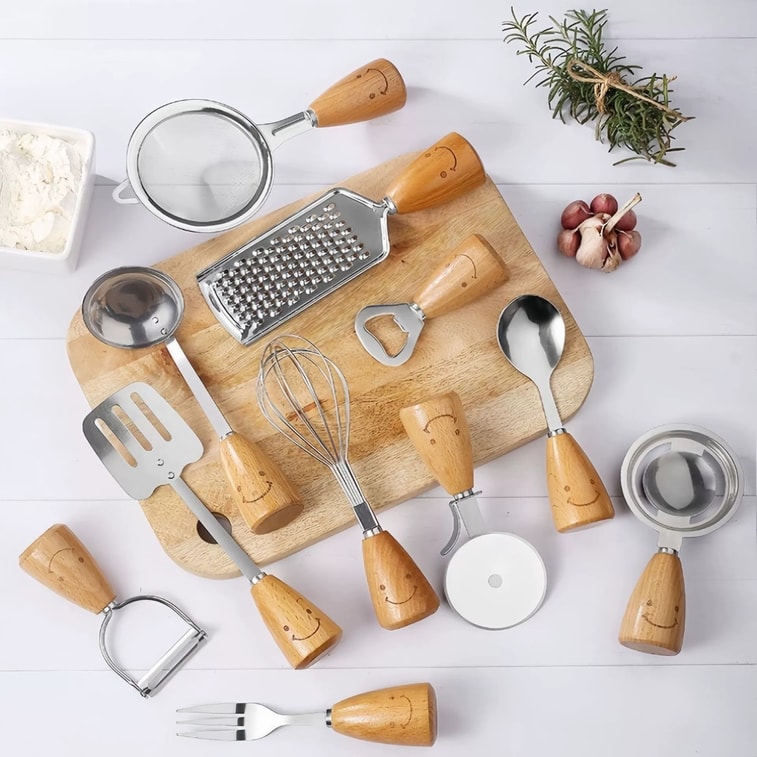 スミ キュートなスマイリーフェイス ピザナイフ＆スパチュラ＋ボトルオープナー 3点セット 7