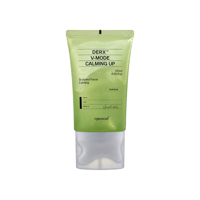 DERX V-Mode 진정 업 과사 모이스처라이저 민감성 피부용, 마데카소사이드, 판테놀, 세라마이드 NP 및 히알루론산 함유, 얼굴 및 목 부기 완화 케어, 120ml/4.05 fl oz