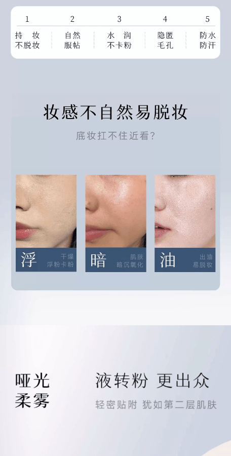 DPDP 【何泓姍同款】粉底液遮瑕持久不脫妝 30g #W02 水潤自然色 【適合乾皮/混乾皮】