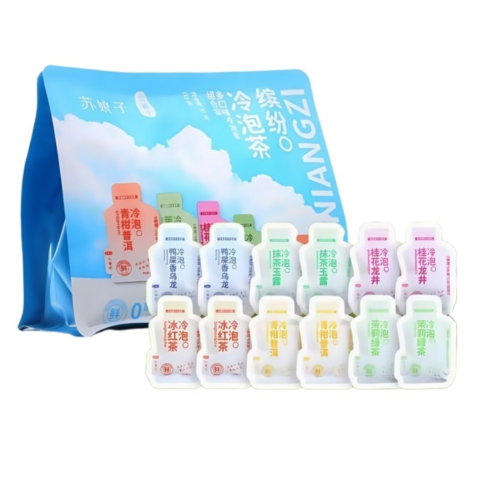  蘇娘子 夏の彩り水出し茶 多彩な風味水出し茶 [0 蔗糖 0 香料 0 色素] [独立包装] 12 小袋 [ネットセレブ推奨]